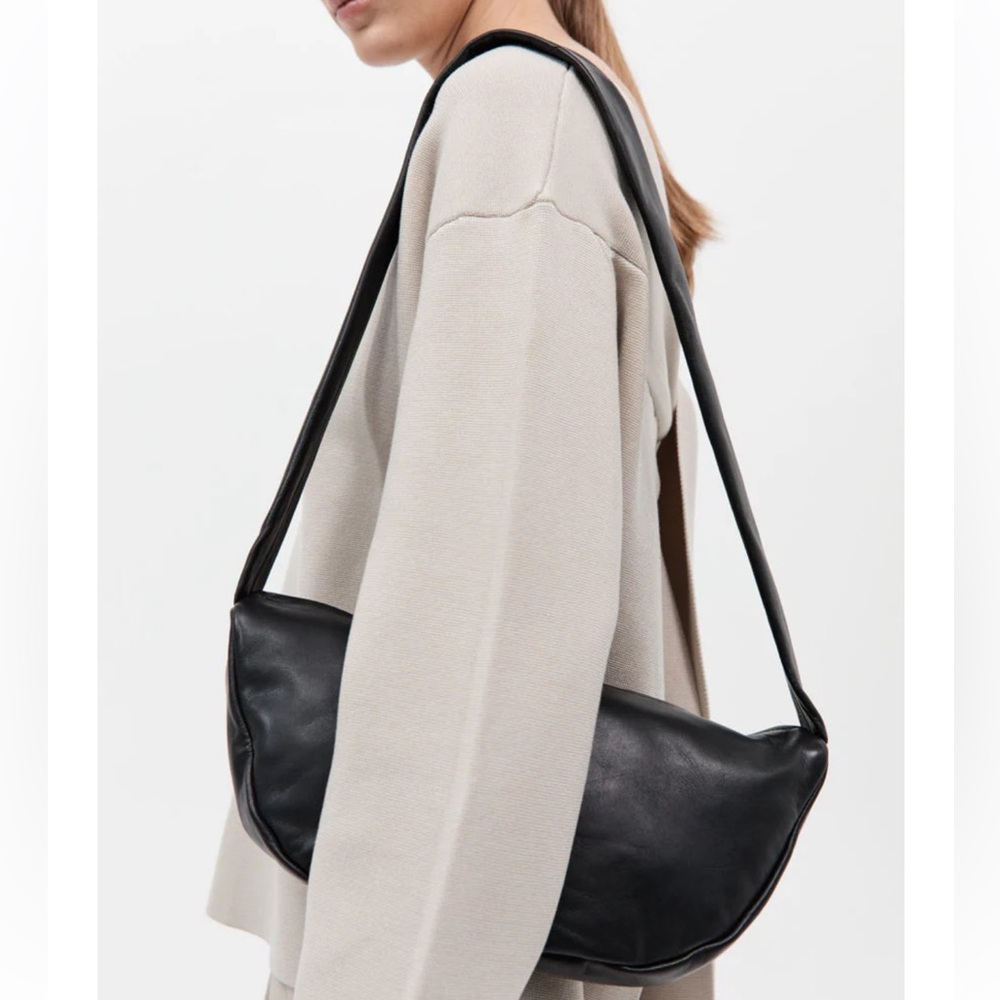 St. Agni lambskin crescent bag